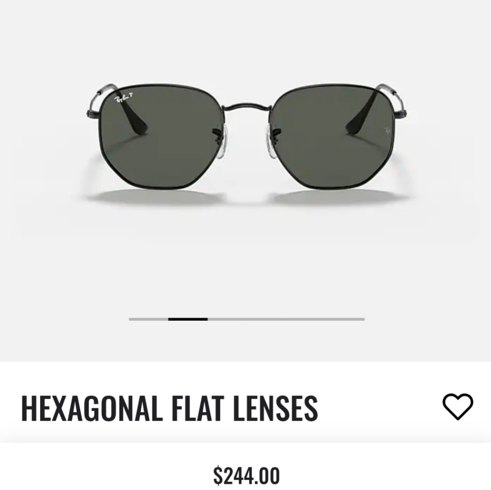 Ray-Ban Black Hexagonal Sunglasses